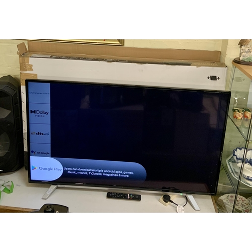 64 - BOXED TOSHIBA 55'' ANDROID LED BACKLIT TV - 55UA2B63DB WITH R/C