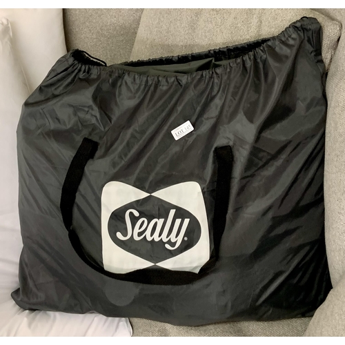 145 - SEALY QUEEN SIZED INFLATABLE AIR BED IN CARRY BAG