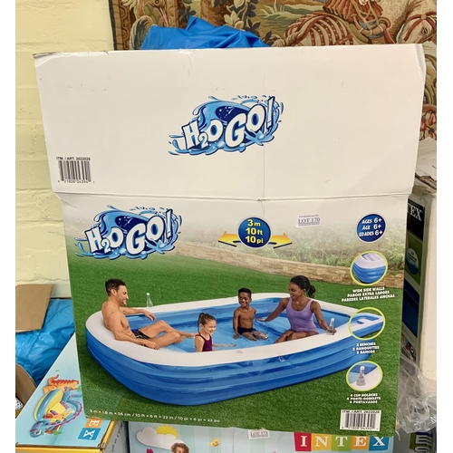 170 - BOXED H2GO INFLATABLE POOL 3M X 1.8M X 56CM