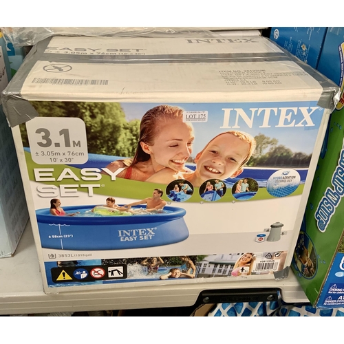 175 - BOXED INTEX EASY SEY POOL 3.1M X 76CM