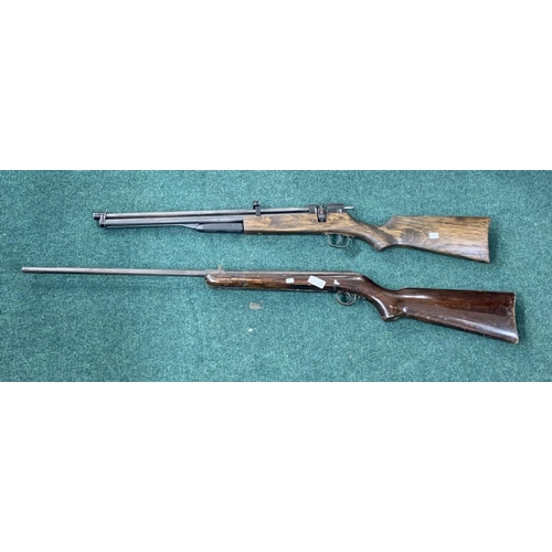 227 - BSA PUMP AIR RIFLE WITH ONE OTHER (NEEDS ATTENTION)