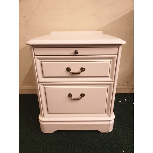 220 - PAIR OF OLYMPUS TWO DRAWER BEDSIDE CABINETS