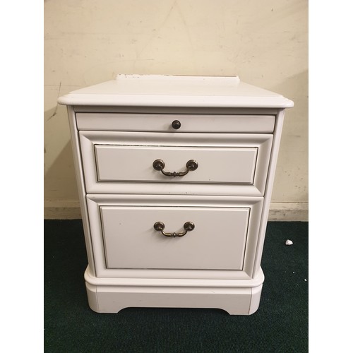 220 - PAIR OF OLYMPUS TWO DRAWER BEDSIDE CABINETS