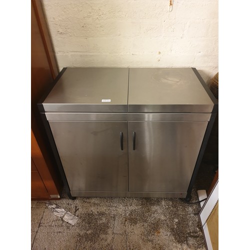 333 - STAINLESS STEEL HOSTESS TROLLEY