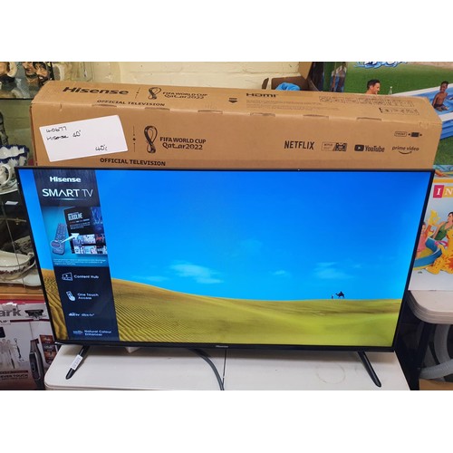 65 - BOXED HISENSE 40'' SMART TV - 40A5600FTUK WITH R/C