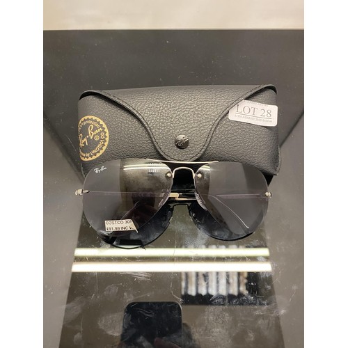 28 - PAIR OF RAY BAN SUNGLASSES - RB3449 IN ORIGINAL CASE