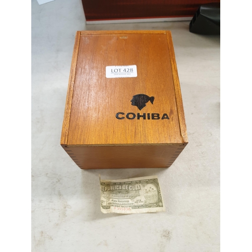 428 - BOX OF 24 HABANOS SIGLO IV COHIBA CUBAN CIGARS