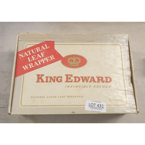 431 - 16 X KING EDWARD INVINCIBLE DE LUXE CIGARS (CARDBOARD BOX)