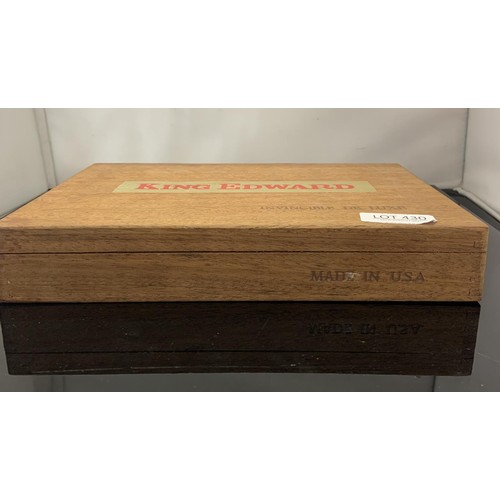 430 - WOODEN BOX OF 25 KING EDWARD INVINCIBLE DE LUXE CIGARS