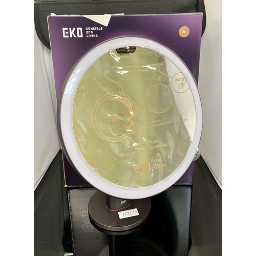 15 - BOXED EKO ULTRA CLEAR SENSOR MIRROR - 5X MAGNIFYING