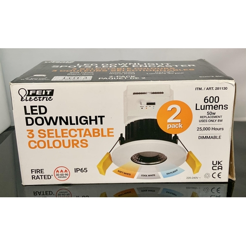 3 - BOXED FEIT ELECTRIC TWIN PACK LED DOWNLIGHT