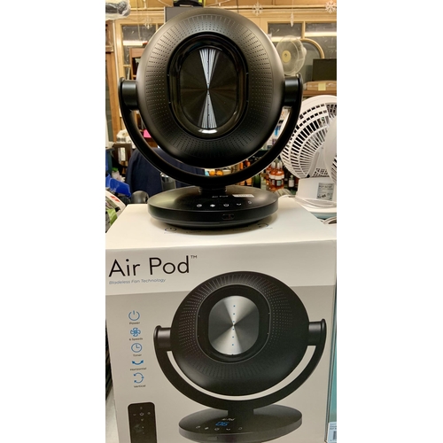 90 - BOXED AIR POD BLADELESS FAN WITH R/C - BLACK