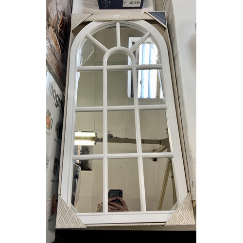 94 - BOXED HOME STYLE SOHO WINDOW MIRROR - 69CM X 34CM