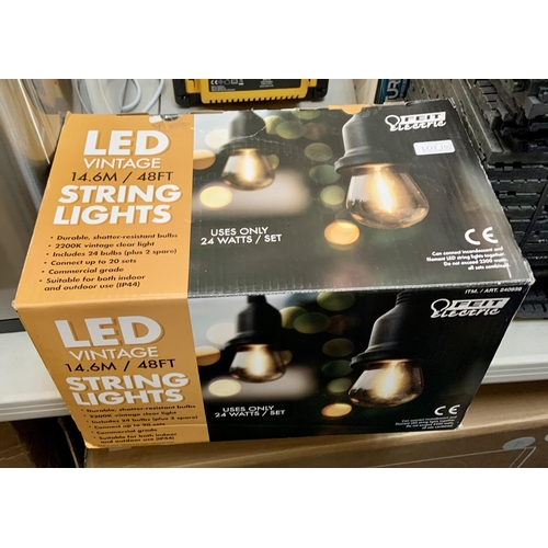 102 - BOXED FEIT ELECTRIC LED VINTAGE 14.6M/48 FT. STRING LIGHT - NO BULBS