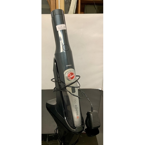 106 - HANDY - H 700 HANDHELD HOOVER WITH PARTS AND CHARGING CABLE