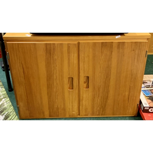 332 - PINE STORAGE CABINET