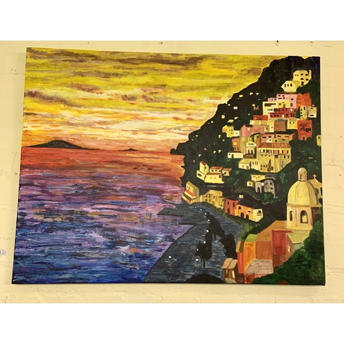 373 - PAINTING OF 'THE AMALFI COAST'