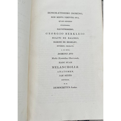 286 - THE ANATOMY OF MELANCHOLY, What It Is, With All the Kinds, Causes, Symptomes, Prognostics, and Sever... 