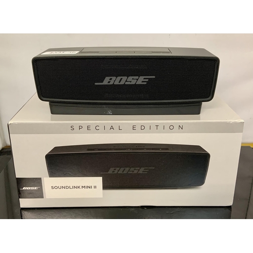 36 - BOXED BOSE SOUNDLINK MINI II SPECIAL EDITION WITH CHARGING DOCK