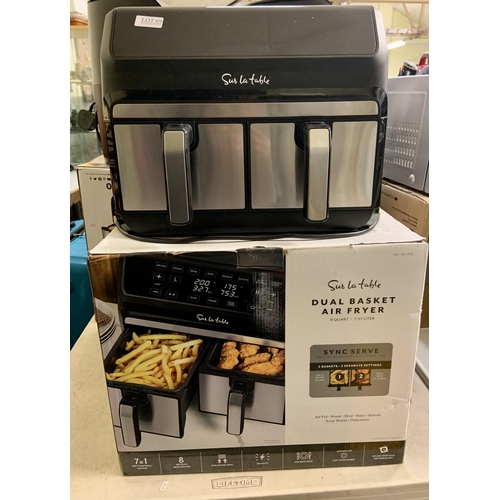 69 - BOXED SUR LA TABLE DUAL BASKET AIR FRYER - 7.57L