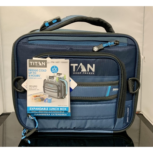 84 - TITAN DEEP FREEZE EXPANDABLE LUNCH BOX WITH LEAK PROOF CONTAINER SET - NEW AND TAGGED (MISSING ICE P... 