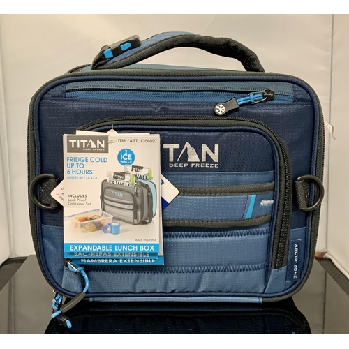 85 - TITAN DEEP FREEZE EXPANDABLE LUNCH BOX WITH LEAK PROOF CONTAINER SET - NEW AND TAGGED (MISSING ICE P... 