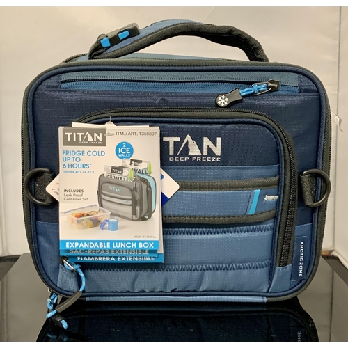 86 - TITAN DEEP FREEZE EXPANDABLE LUNCH BOX WITH LEAK PROOF CONTAINER SET - NEW AND TAGGED (MISSING ICE P... 