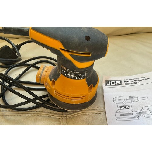 256 - JCB RANDOM ORBITAL SANDER JCB RPS330 WITH INSTRUCTIONS