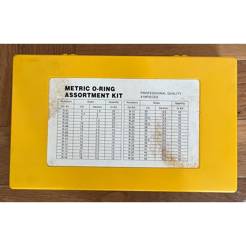 268 - METRIC O-RING ASSORTMENT KIT 419 PIECE -CASED