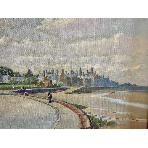 354 - A FRAMED OIL PAINTING: CAMPBELL G WALKER - ENTITLED - 'EARLY MORNING, PARKGATE - SIGNED BOTTOM RIGHT... 