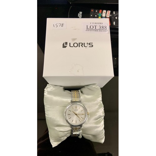 388 - LORUS LADIES WATCH RG295PX-9