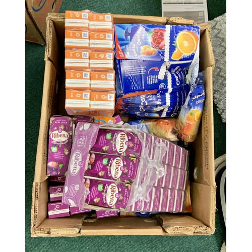 178 - BOX OF MIXED FRUIT JUICE DRINKS INC. RIBENA, CAPRI SUN AND PRINCESS ORANGE JUICE