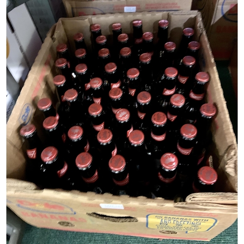 182 - BOX OF APPROX 40 BOTTLES OF BUDWEISER 330ML