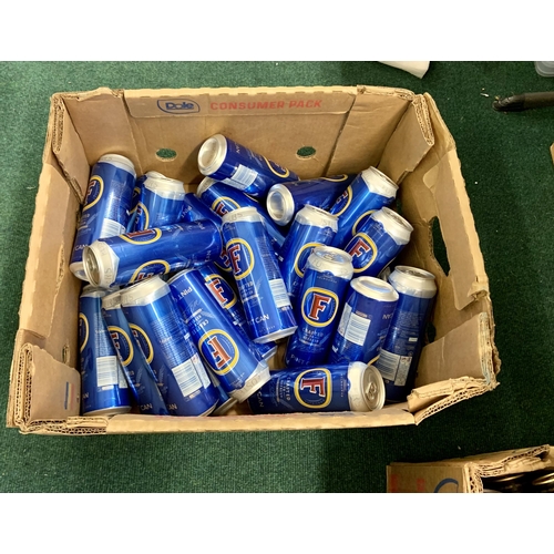 185 - BOX OF FOSTERS 568ML CANS