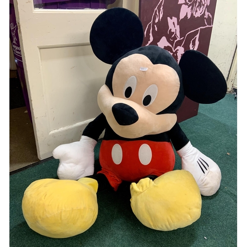 287 - EXTRA LARGE DISNEY BABY MICKEY MOUSE PLUSH TOY - SHOP SOILING TO HANDS/FEET