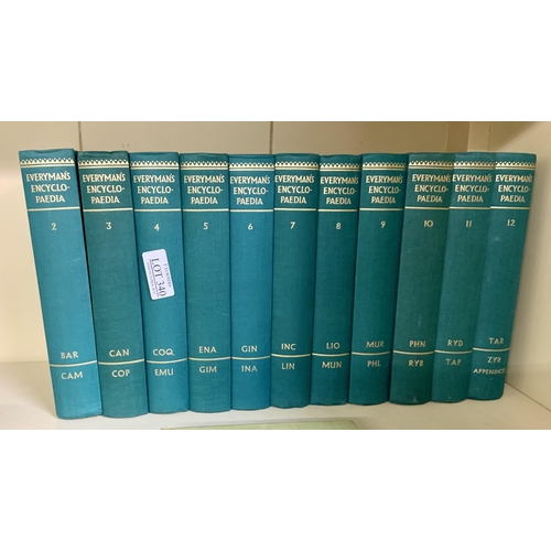 340 - Everyman's Encyclopedia - Dent, 4TH edition complete in 12 volumes