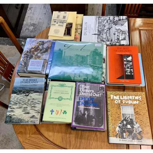 342 - 18 X HARDBACK BOOKS REFERING TO IRELAND INC. THE LIBERTIES OF DUBLIN 1ST ED D/W, THE BEST OF DECADES... 