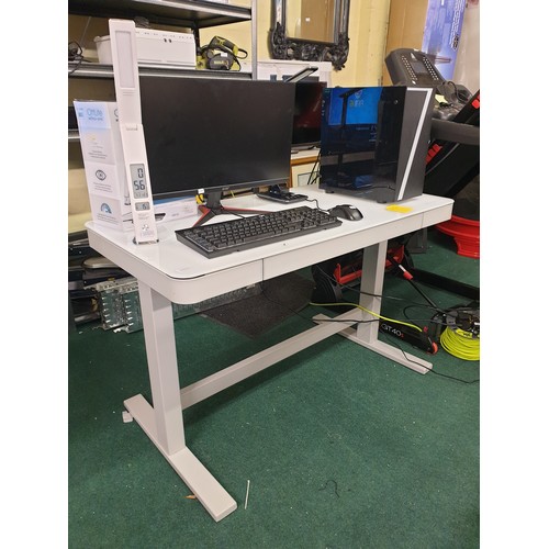 201 - TRESSANTI STATIC DESK WITH USB CHARGING PORT - WHITE