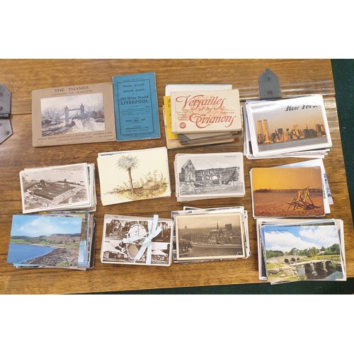 360A - LARGE QTY OF VINTAGE POSTCARDS DEPICTING AERIAL VIEWS, BRIDGES, COASTLINES APPROXIMATELY 370