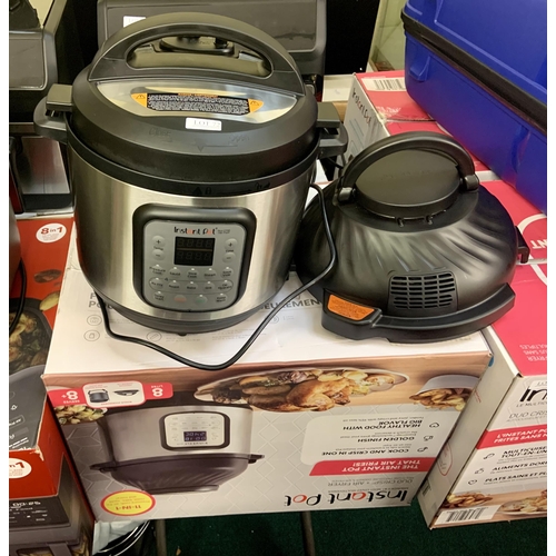 72 - BOXED INSTANT POT DUO CRISP - 8L 11 IN ONE MULTI COOKER/AIR FRYER