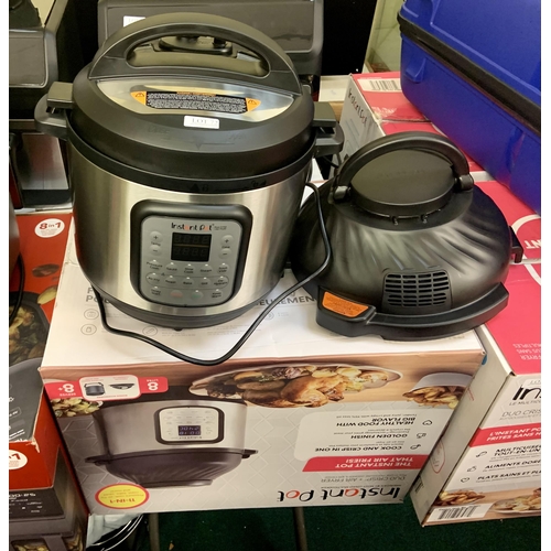 73 - BOXED INSTANT POT DUO CRISP - 8L 11 IN ONE MULTI COOKER/AIR FRYER