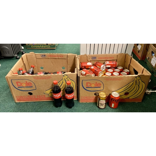 178 - 2 X BOXES OF MIXED COCA COLAS INC. 500ML CANS FULL SUGAR COKE, 330ML CANS COKE ZERO AND QTY OF OLD J... 