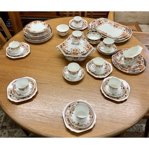 232 - STAFFORDHSIRE POTTERY DINNER & TEASETS - STANLEY POTTERY CO 'MELBA' PART DINNER SET -3X GRADUATED ME... 