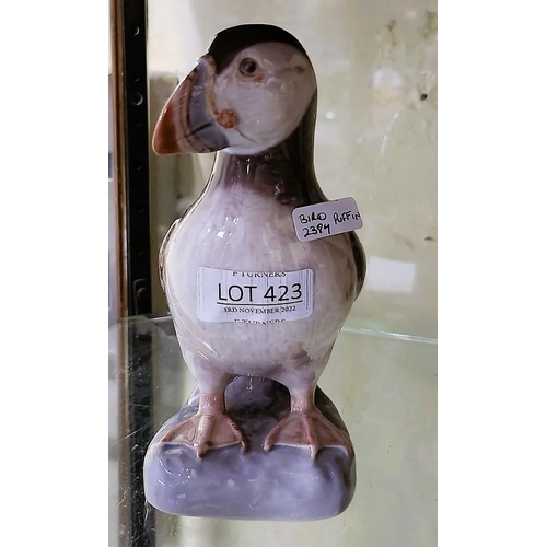 423 - Bing and Grondahl PUFFIN BIRD FIGURINE BY SVEND JESPERSEN 16CM -