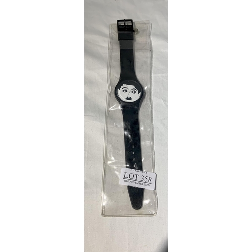 358 - BUBBLES INC. GUILD CHARLIE CHAPLIN WRIST WATCH