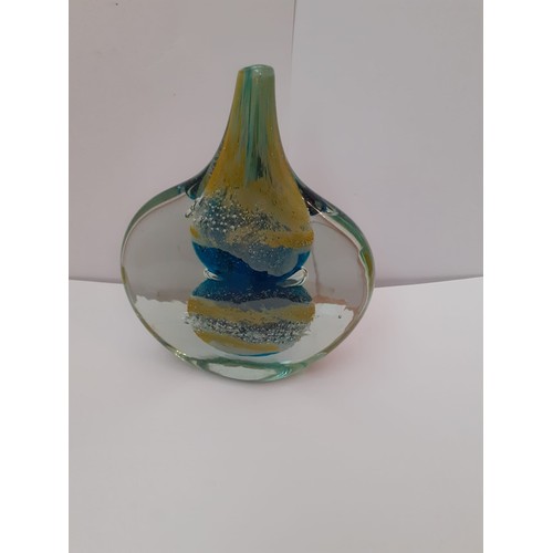 215 - Vintage Mdina – lollipop glass vase 17cm (height)