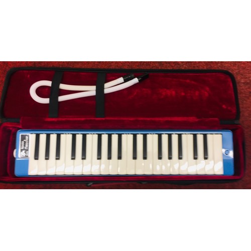 241 - APOLLO MELODIKER M-37N KEYBOARD WITH BLOWTUBE & CASE