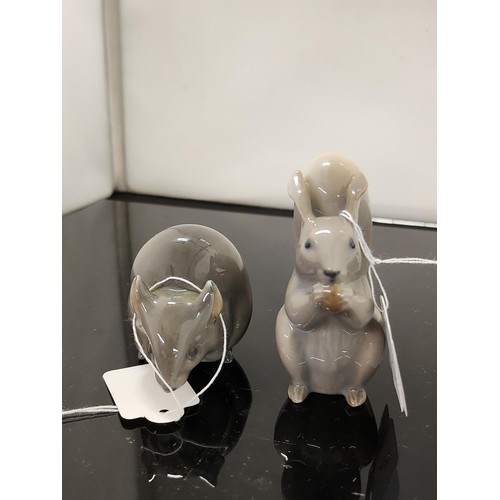 309 - Royal Copenhagen Figurine of Squirrel 982 - A NIELSEN 6.5H CMS & Figurine of a Mouse 2564 - FRANCIS ... 