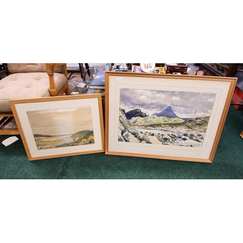 347 - TWO FRAMED WATERCOLOURS G.M.O DAVY (Brigadier George Mark Oswald Davy
1898–1983)