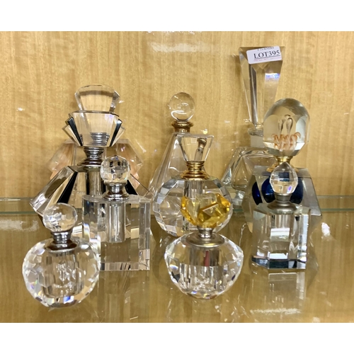 395 - 10 X ART DECO STYLE SCENT BOTTLES